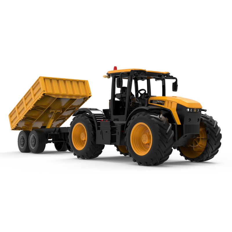 Double E JCB kmetijski traktor s prikoli RC, 1:24