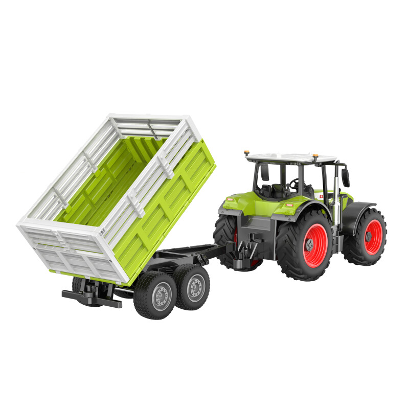 Double E CLAAS 660 traktor s prikolico RC, 1:24