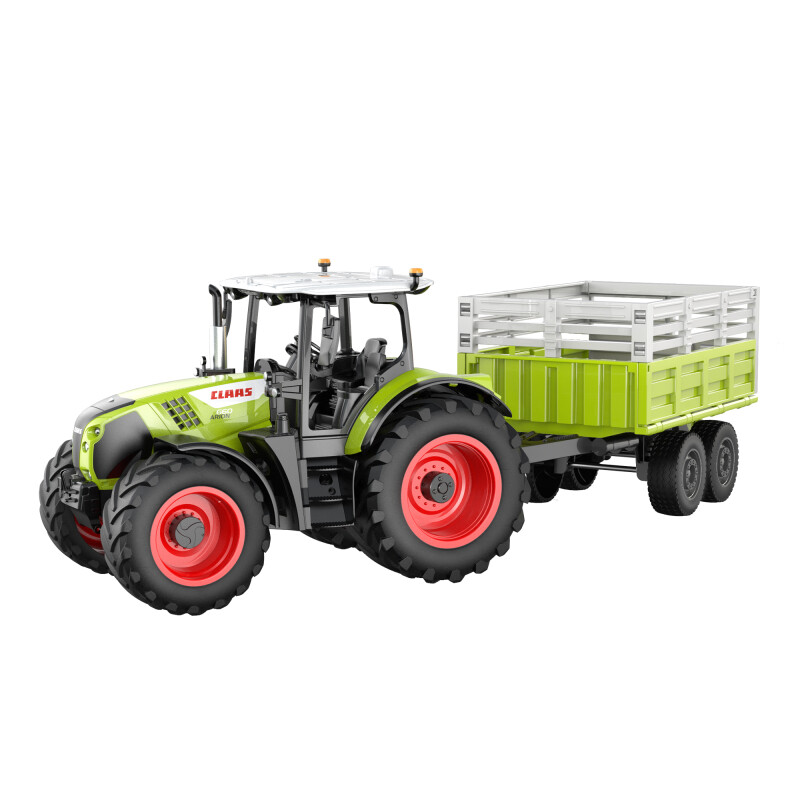 Double E CLAAS 660 traktor s prikolico RC, 1:24